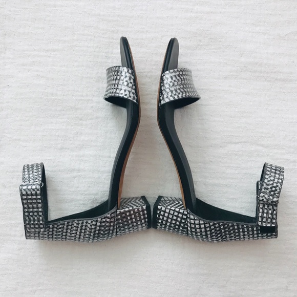 Vince | Shoes | Vince Silver Rita Ankle Strap Leather Sandals | Poshmark